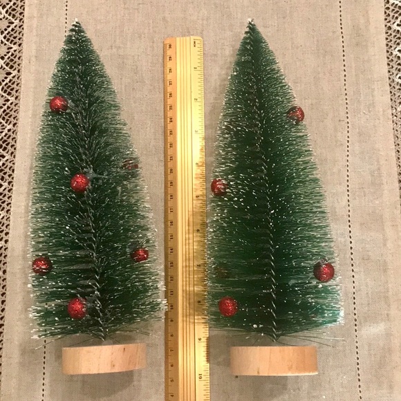 Set of 3 Bottle Brush Christmas Tree - Picture 5 of 12